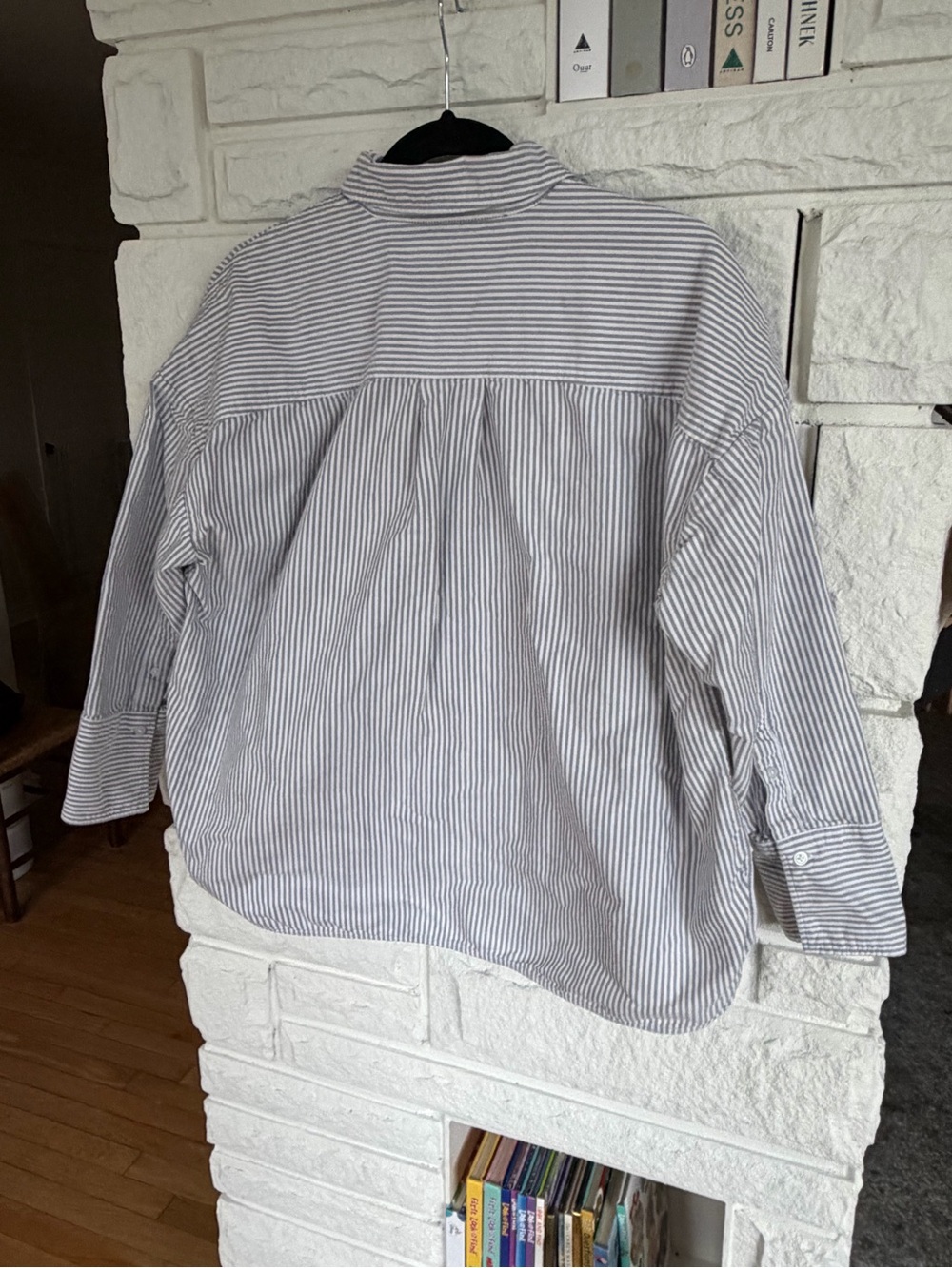 Everlane The Boxy Oxford Black/White - Picture 11 of 15